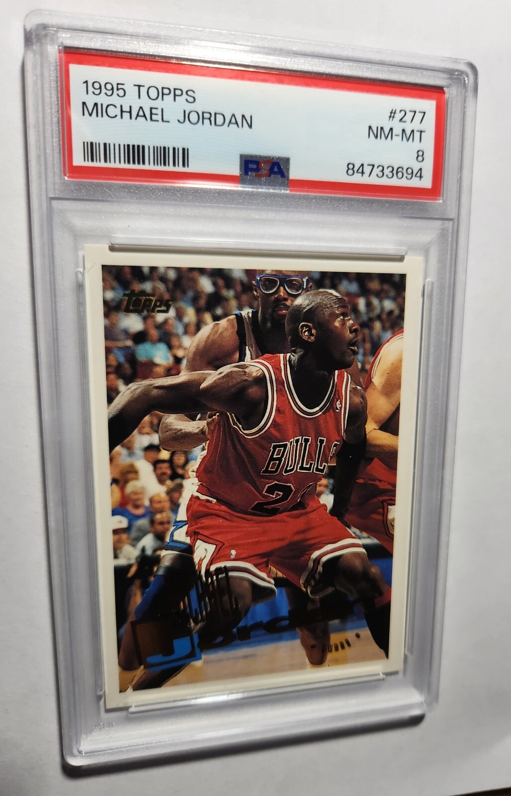 MICHAEL JORDAN -- 1995 TOPPS -- #277 -- PSA NM-MT 8