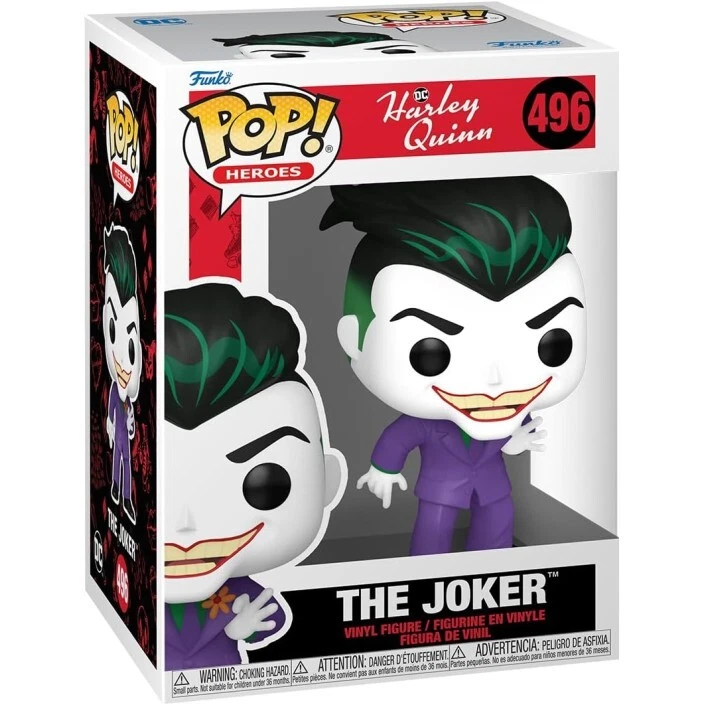 Figura Funko Pop! DC Héroes Harley Quinn The Joker Modelo 496 | 75850 Figura en - Imagen 2 de 3