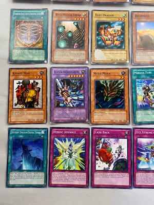 Lot of 40 VTG 1996 Kazuki Takahashi Yugioh Playing Cards Used
