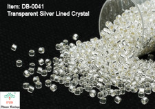 Miyuki Delicas 11/0 Transparent Silver Lined Crystal Seed Beads DB-041
