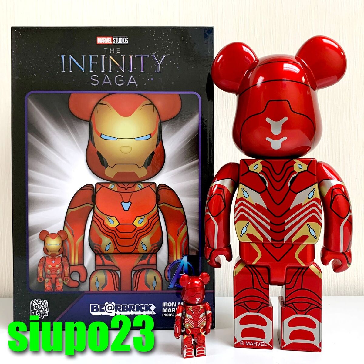 Medicom % + % Bearbrick ~ Marvel Infinity Saga Ironman Be