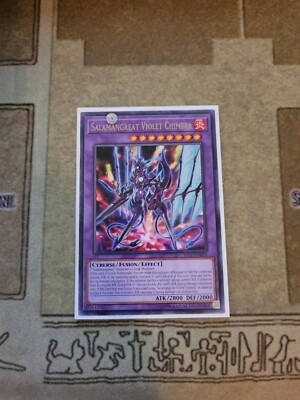 YUGIOH TCG SALAMANGREAT VIOLET CHIMERA SAST-EN034 RARE UNLIMITED EDITION NM