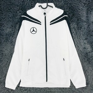 Mercedes Benz Blanco Cremallera Completa Chándal Top Cortavientos CHAQUETA  TALLA | eBay