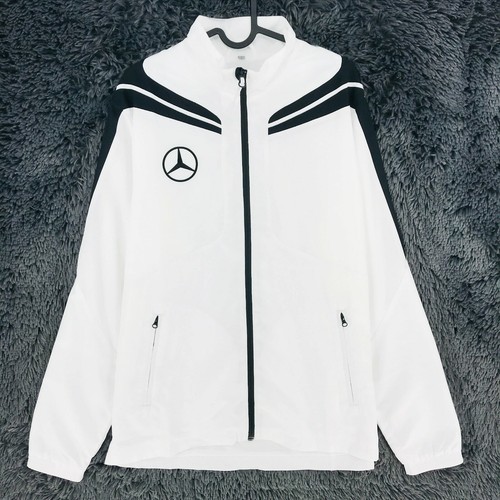 Mercedes Benz White Full Zip Track Top 