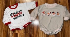Christmas Santa Grinch Boutique Girls sweatshirt size 80 12 months