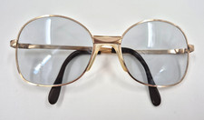 Vintage 70 - 80's LUXOTTICA 817 EYEGLASS Frames - Gold Tone GEP-18K 52-20-135