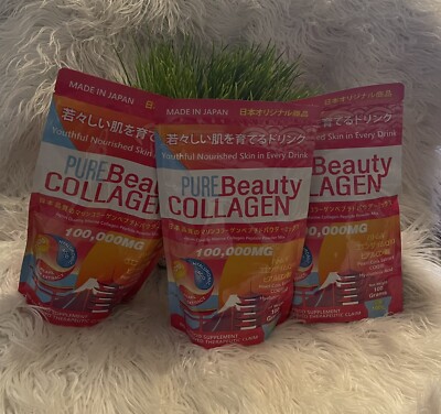 3 X Packs pure beauty collagen powder anti aging