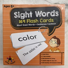 Star Right Education Sight Words Flashcards 169 pieces Words Sentences