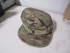 MILITARY HAT PATROL CAP OCP MULTICAM US ARMY SIZE 7 3/4 WITH HOOK LOOP BACK NAME
