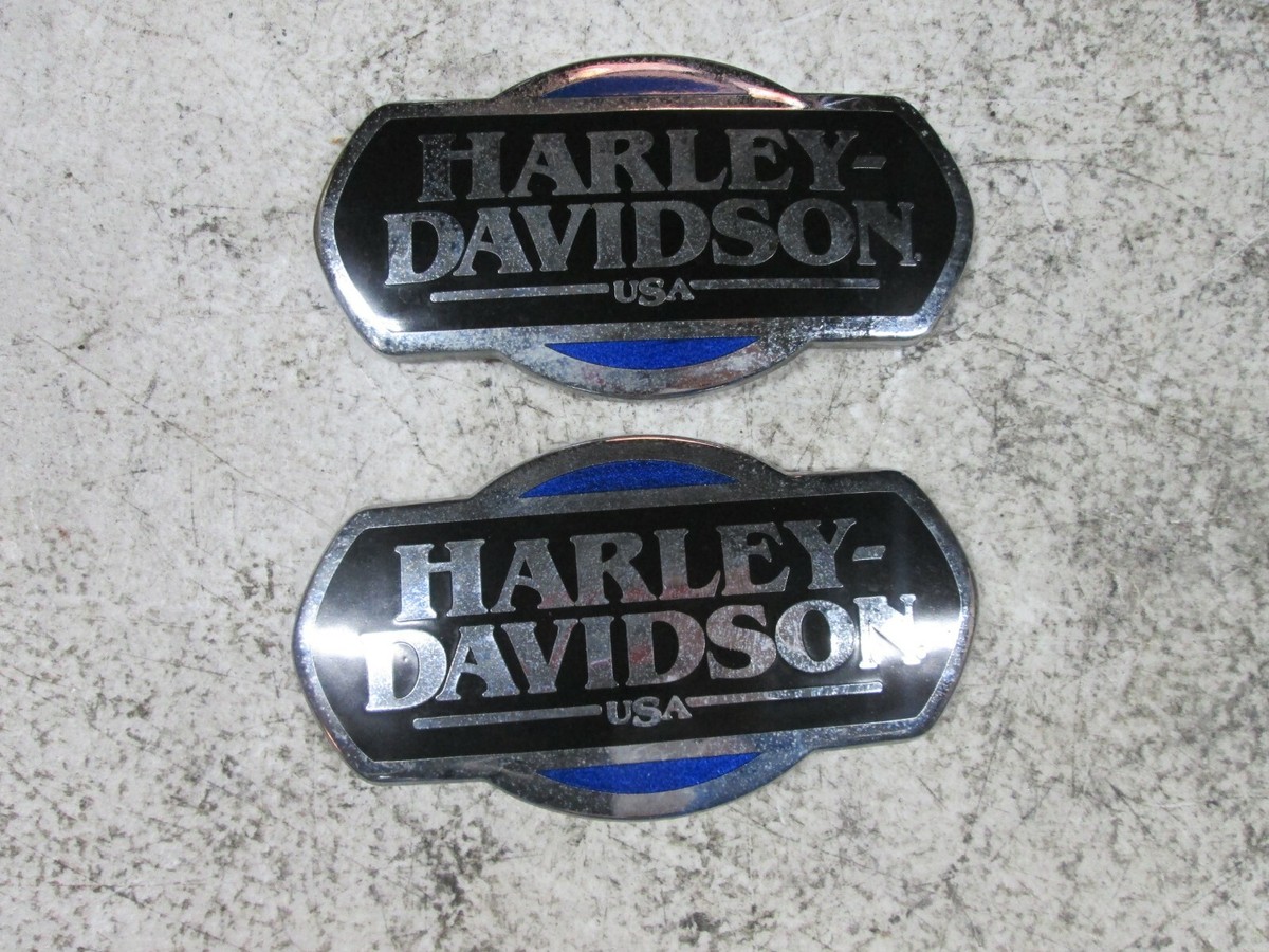 Harley Davidson OEM Fuel Gas Tank Emblem Medallion Set | eBay