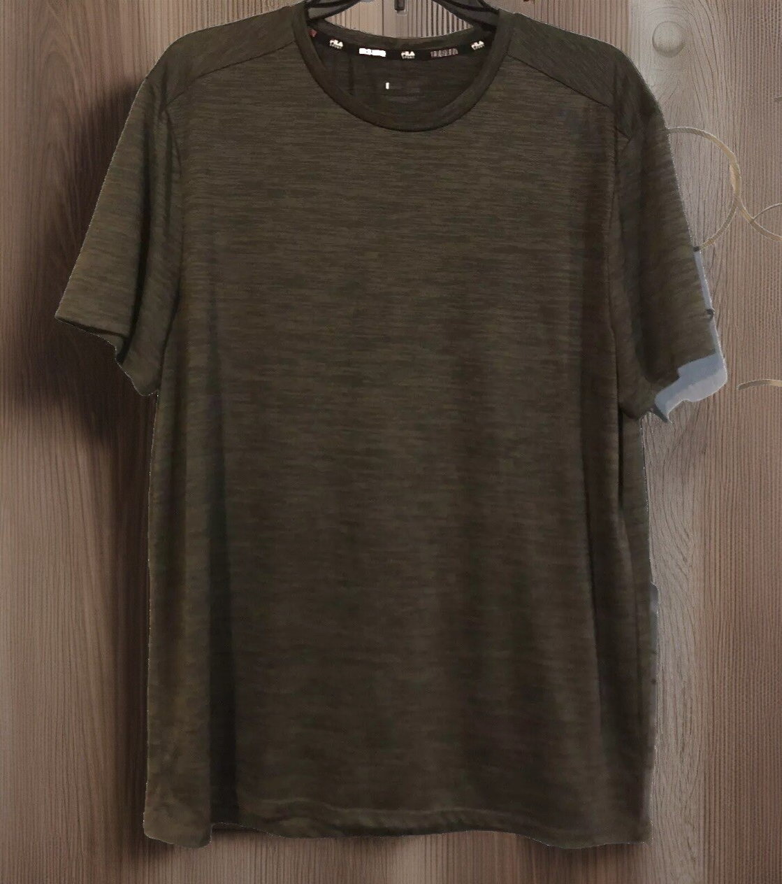 FILA Sport T Shirt XL Uomo Verde SS Live in Motion Atletica Abbigliamento Attivo Atleta