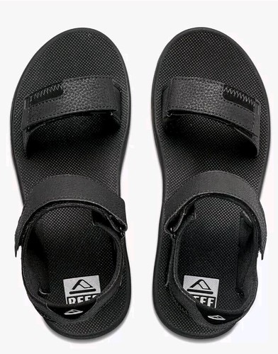Reef Men's Fanning Baja Bottle Opener Sandals Black Gum Size 9 Fishing Beach - Picture 2 of 7