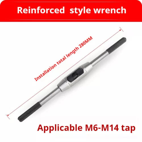 US Stock Tap Wrench Handle M6-M14 Adjustable Bar Taps Holder Tap Reamer Wrench
