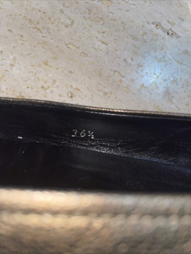 Prada Womens Loafers Flats Metallic Gold Size 36.5 - Picture 9 of 12