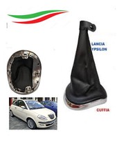 CUFFIA CAMBIO LANCIA YPSILON Y DAL 2003 AL 2011 IN PELLE CON CORNICE CROMATA