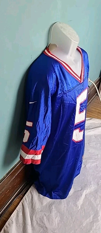 Camiseta de nailon Nike NY Giants NFL para hombre talla mediana malla vintage Kerry Collins #5 Foto 4 de 4