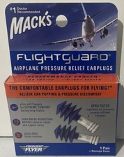MACK'S FLIGHTGUARD EARPLUGS - 1 PAIR
