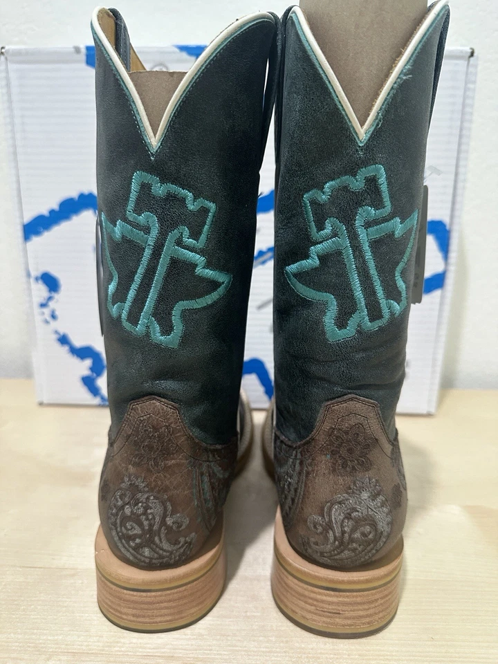 Женские сапоги Tin Haul модель Paisley Breeze Mandala Sole с квадратным носком 14-021-0007-1492 BR - Изображение 4 из 4