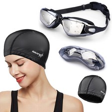 2023 Cool Summer Swimming Hats Flexible for Women Men Adults Youth, No Leaking