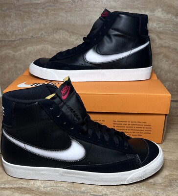Nike Blazer Mid  77 Shoes Black Summit White Noble  Men Size 8 - 14
