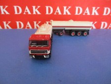 1/87 Modellino Camion Truck Fiat 691 Millepiedi Cisterna Rossa Bianca 1970