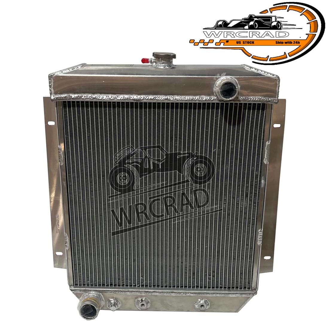 2-Rows Aluminum Radiator For 1954 1955 1956 Ford Customline V8 3.9 4.2 ...