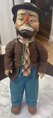 Vintage 1950s Emmett Kelly Willie the Clown Hobo Doll
