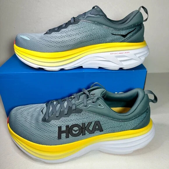 NEW! X-WIDE! men HOKA One One BONDI 8 4E Running Shoes Sizes
