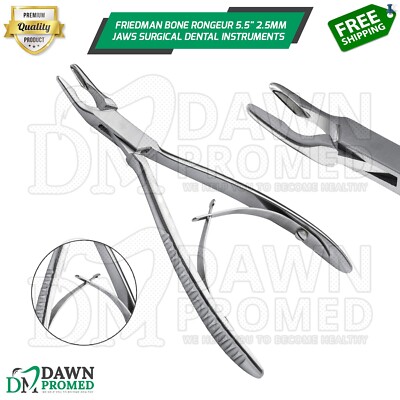 Friedman Bone Rongeur 5.5'' 2.5mm Jaws Surgical Dental Instruments German Grade
