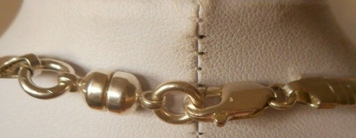 VINTAGE STERLING SILVER SNAKE CHOKER NECKLACE ~ 16-3/4'" ~  27 GRAMS ~ ITALY - Picture 5 of 6