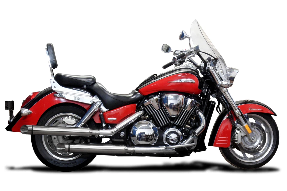 Silenciador escape Honda VTX1800 Delkevic 21" acero inoxidable punta corte crucero 05-08 Foto 3 de 3