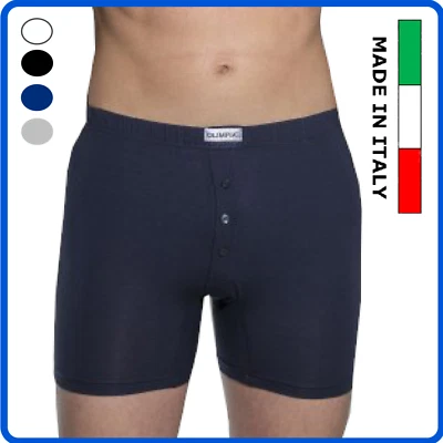 Boxer uomo gamba lunga con apertura in cotone elasticizzato mutande taglie forti