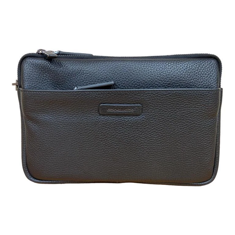 PIQUADRO POCHETTE A MANO BORSELLO A MANO BORSA UOMO IN PELLE divisori AC6156MOS