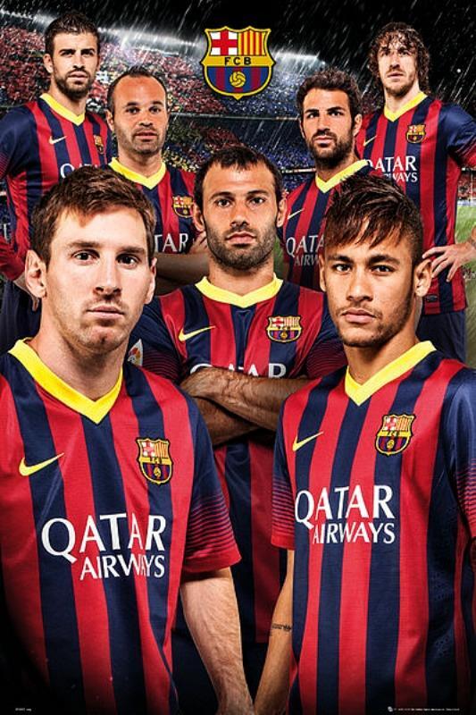Barcelona Players 2013-14 - Maxi Poster 61 x 91.5 cm new and sealed