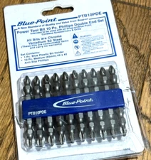 Blue Point Tools #2 Phillips Screwdriver Power Bit Driver Set Lot Case 2.5" Long