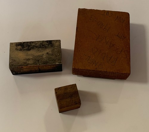 Antique Printing Press Typeset Letterpress Stamps Vtg O'neil Radio - Ship House - Picture 12 of 12
