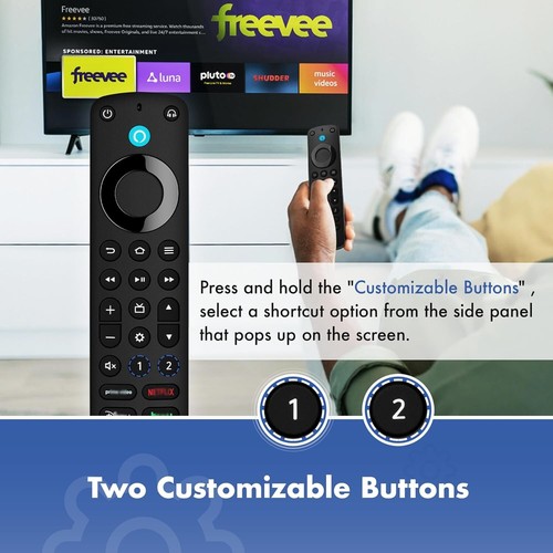 PILOT GŁOSOWY AMAZON DO FIRE STICK TV ZAMIENNIK PRIME STICK 4K LITE - Zdjęcie 2 z 5