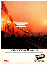 Vintage 1989 Wilson Ultra Golf Balls - Original Print Ad 8 x 11 Advertisement