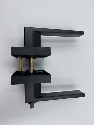 KNOBWELL New Black Door Handle Lever Lock Passage Privacy Dummy Function Square