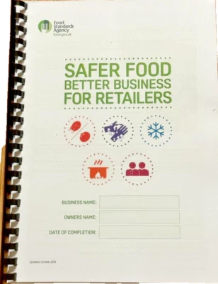 FSA Safer Food Better Business Retailers Pack 2025 SFBB + 24 Month Diary