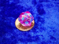 Nebula Nocturnal Blue Glow In Dark Mini Polyhe D20 Twenty-Sided Die RPG Tabletop