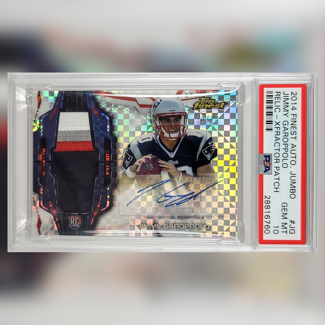 Jimmy Garoppolo Finest Autograph Jumbo Relic Refractor #JG Xfractor Relic