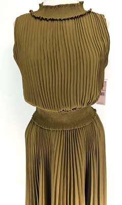 knee length dresses for ladies Zora One Shoulder Pleated Midi Dress