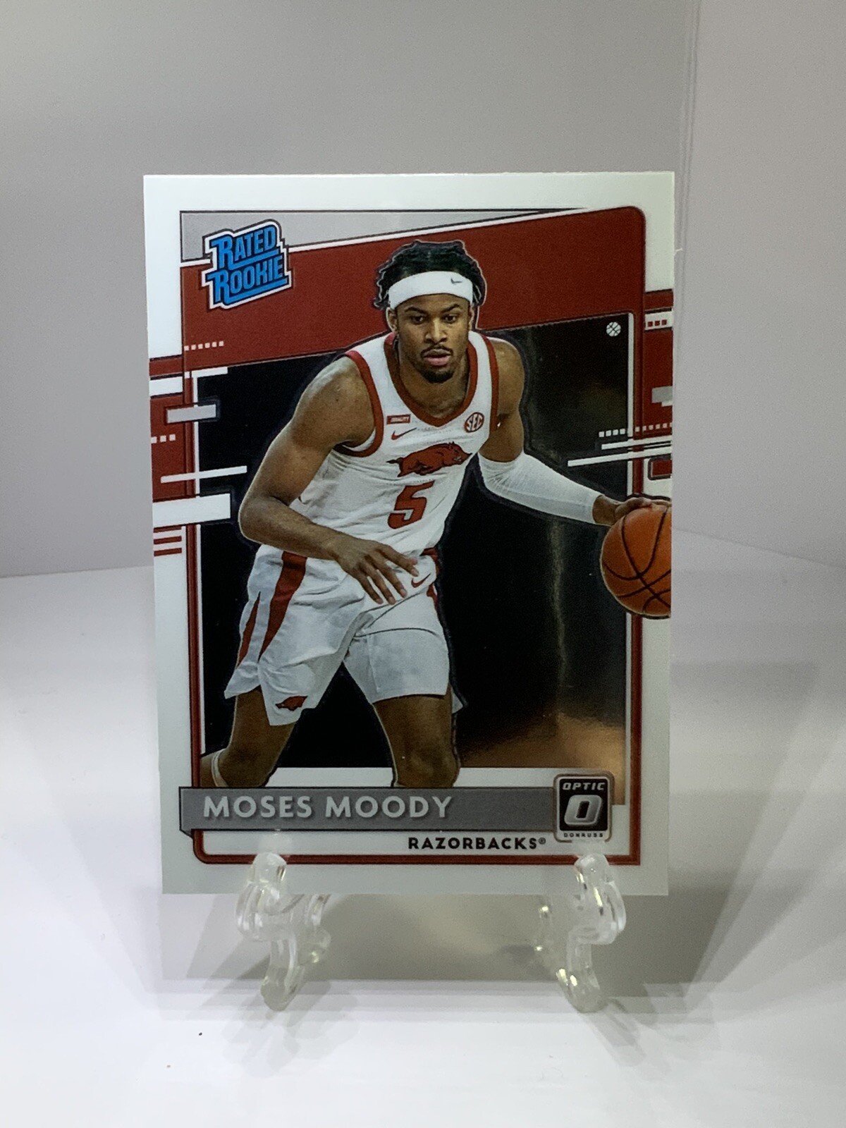 2021 Chronicles Draft Picks Moses Moody RC Optic Rated Rookie #211 Warriors