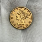 1891-CC $5 Liberty Head Gold Half Eagle CARSON CITY PRE33 Five Dollar Coin RARE!