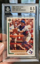 Upper Deck 1991 Final Edition Ivan Rodriguez #55F BGS 8.5 Texas Rangers MLB