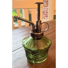 Green Glass Plant Mister Vtg Style Decorative...