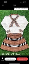 Girls 2-Piece Knit Skirt Set Long Sleeve Swea...