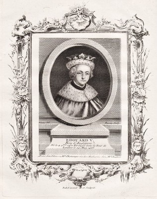 Edward V King of England König Kupferstich engraving Portrait 1750
