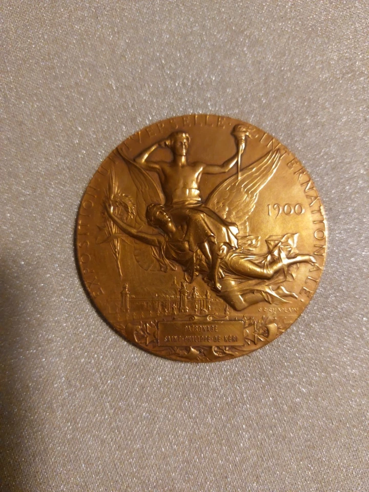 2 Medailles Bronze Dont Exposition Universelle Internationale 1900 - Photo 2/4